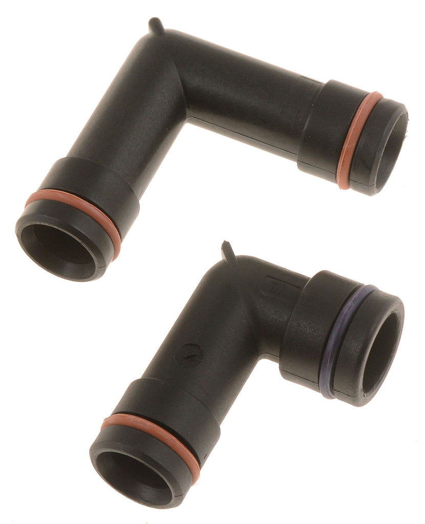 Heater Hose Connectors -Elbows With O-Ring Seals - Plastic - Dorman# 47065