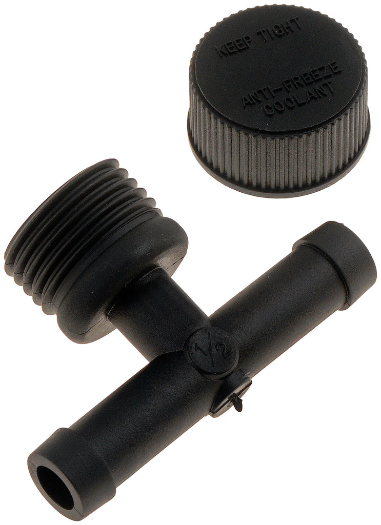 1/2 In. Radiator Flush Tee With Cap - Dorman# 47122