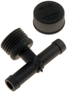 1/2 In. Radiator Flush Tee With Cap - Dorman# 47122