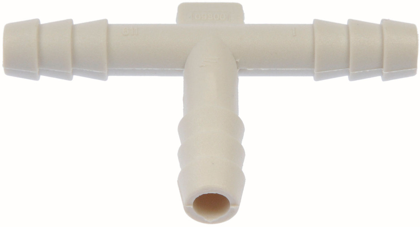 1/4 X 1/4 X 1/4 In. Hard Vacuum Tubing Tee - Dorman# 493-054