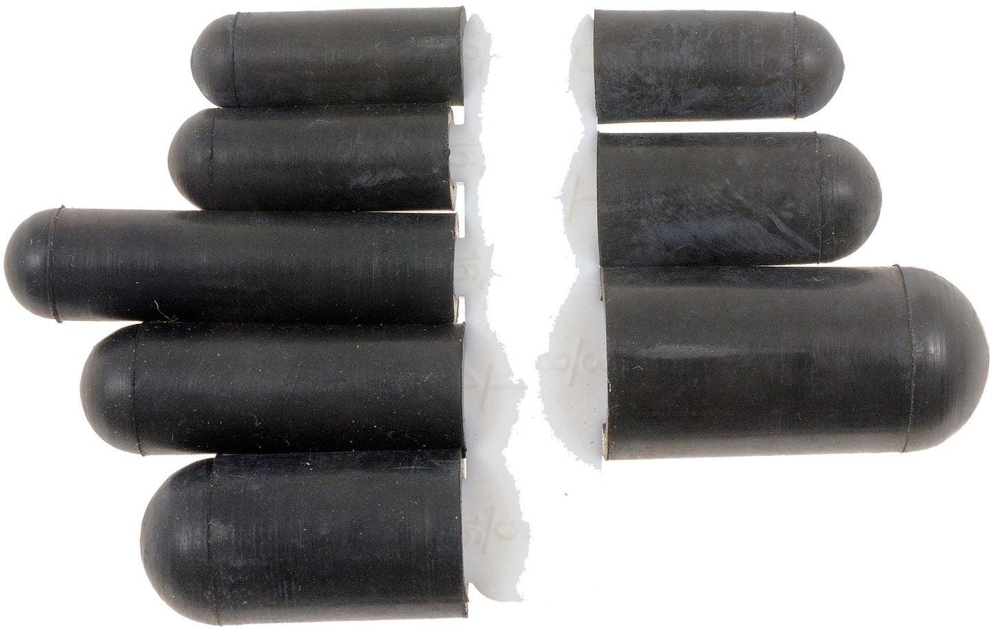 Black Rubber Vacuum Cap Assortment - Dorman# 41050