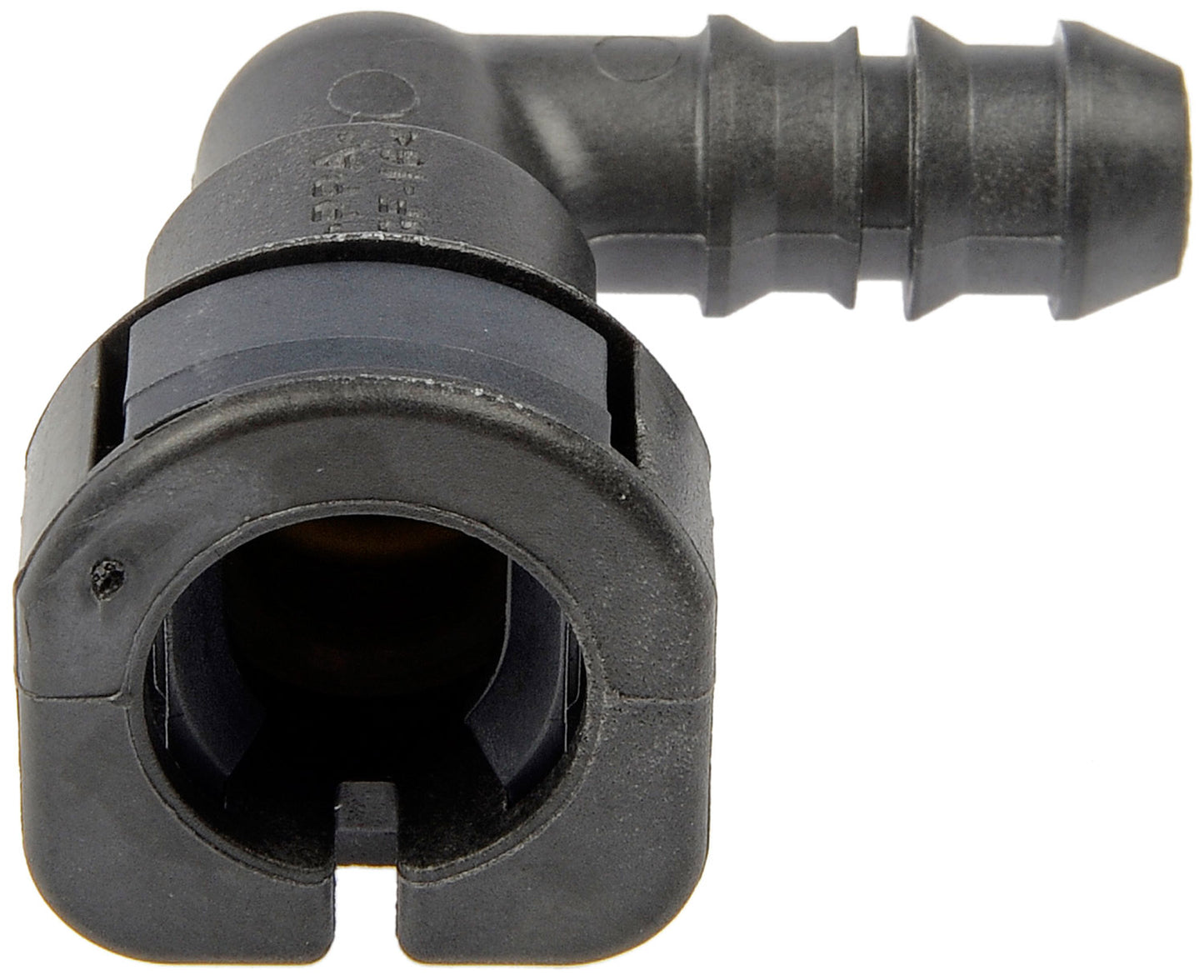 FUEL LINE RETAINING CLIP 3/8" STEEL TO 3/8" NYLON W/ 90deg BEND, Dorman# 800-125