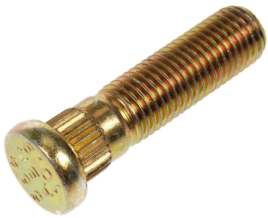 10 M12-1.50 Serrated Wheel Stud - 12.5mm Knurl, 47mm Length (Dorman# 610-564)