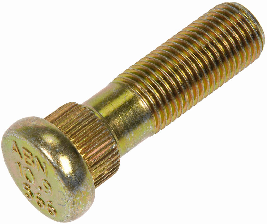 10 M12-1.25 Serrated Wheel Stud - 14.38mm Knurl, 43.5mm Length (Dorman# 610-566)