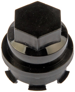 Black Wheel Nut Cover M27-2.0, Hex 22mm - Dorman# 611-623