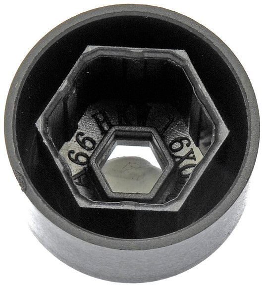 Black Wheel Nut Cover, Push Type - Dorman# 611-644
