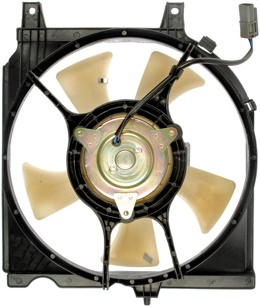 A/C Condenser Radiator Fan Assembly (Dorman 620-437) w/ Shroud, Motor & Blade