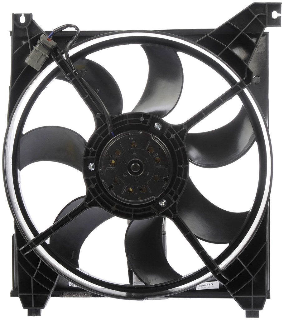 One Radiator Fan Assembly Left Only Dorman 620-483