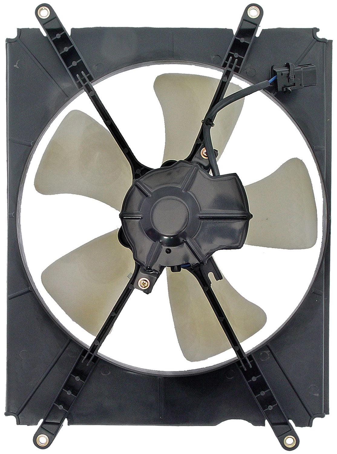 A/C Condenser Radiator Fan Assembly (Dorman 620-502) w/ Shroud, Motor & Blade