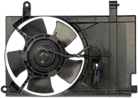 Engine Condensor Fan Right Assembly (Dorman 620-646) w/ Shroud, Motor & Blade