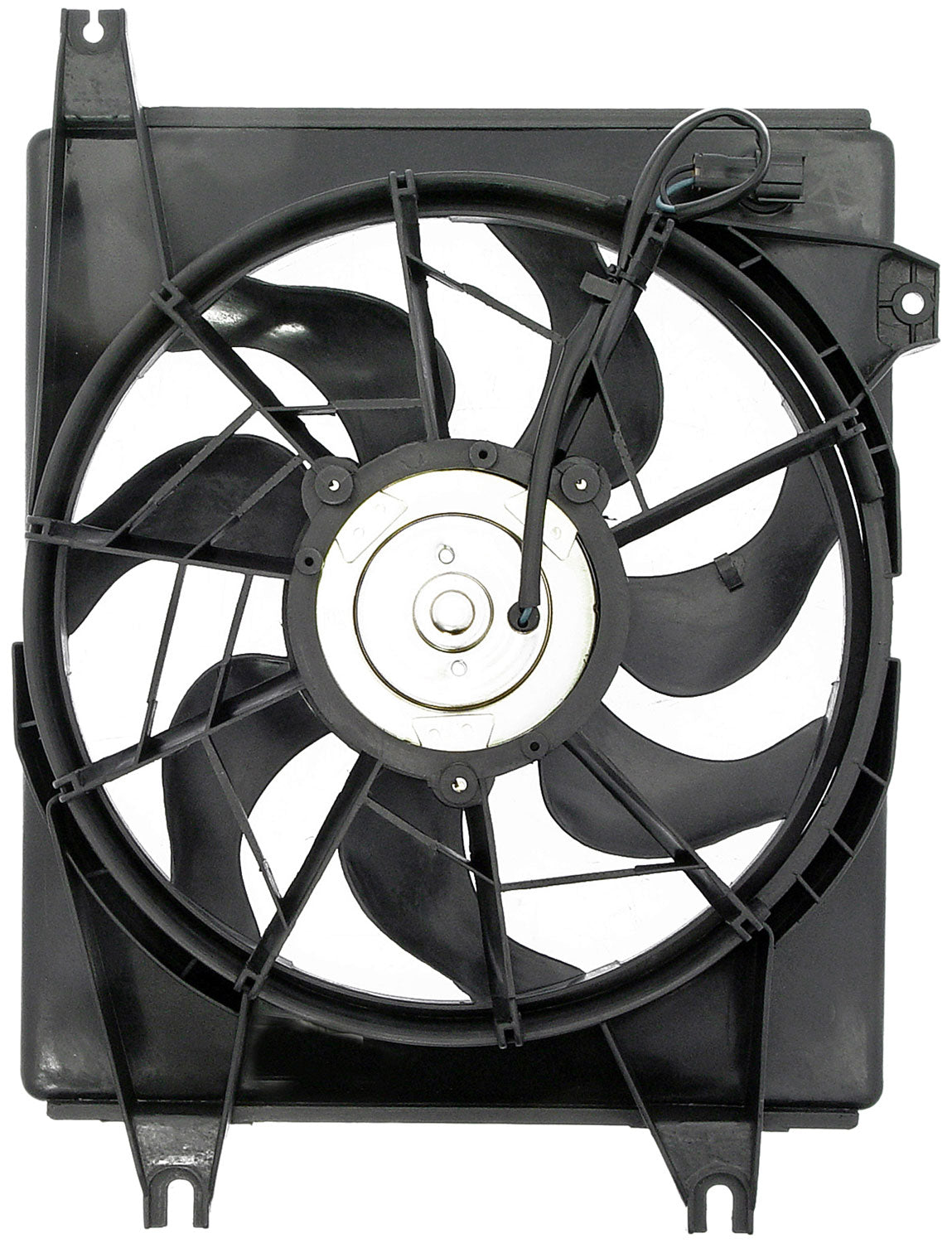 A/C Condenser Radiator Fan Assembly (Dorman 620-721) w/ Shroud, Motor & Blade
