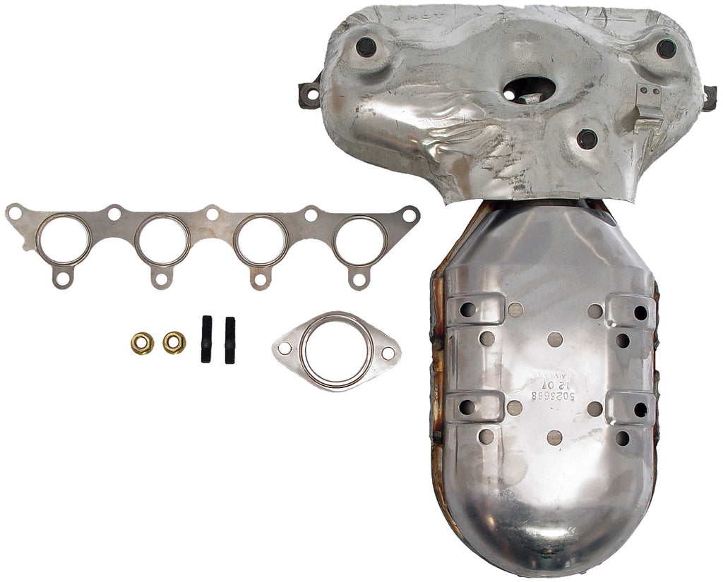 Left Exhaust Manifold Kit w/ Integ. Converter & Hardware Dorman 674-668 USA Made