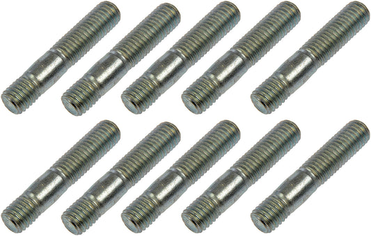 10 Pack of Double Ended Studs, M10-1.50x27mm & M10-1.50x12mm (Dorman #675-352)