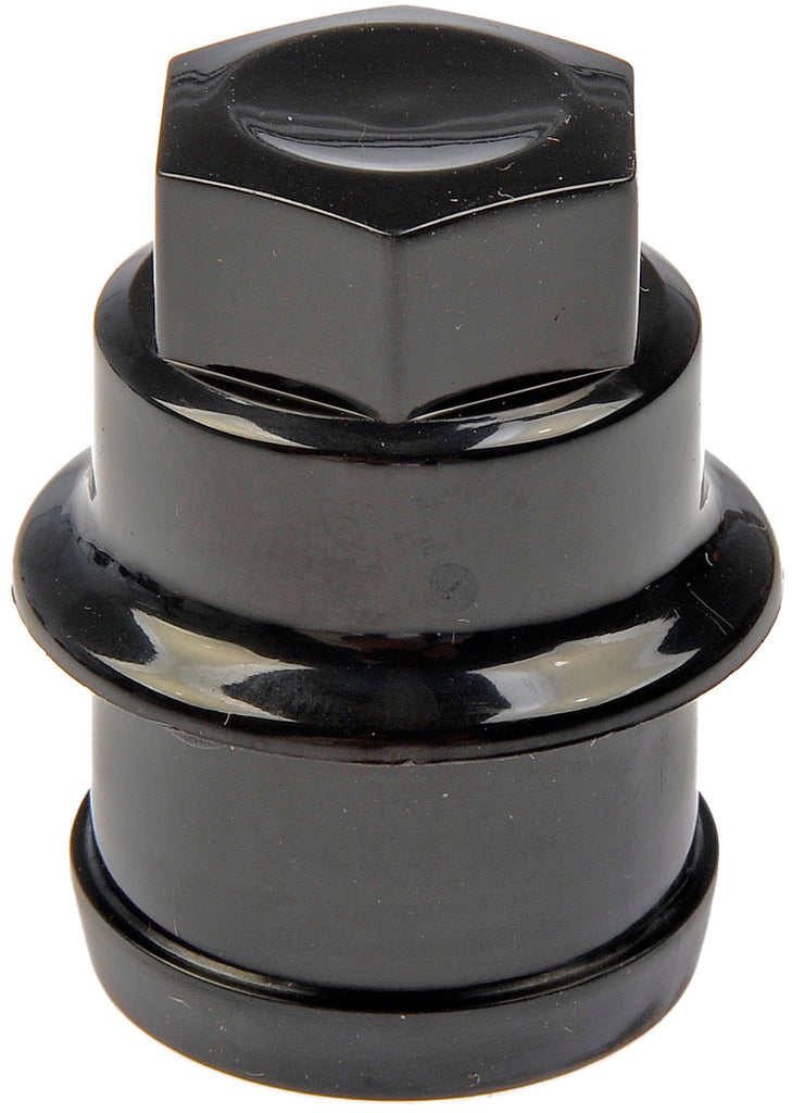 Black Wheel Nut Cover M27-2.0, Hex 22mm - Dorman# 611-622