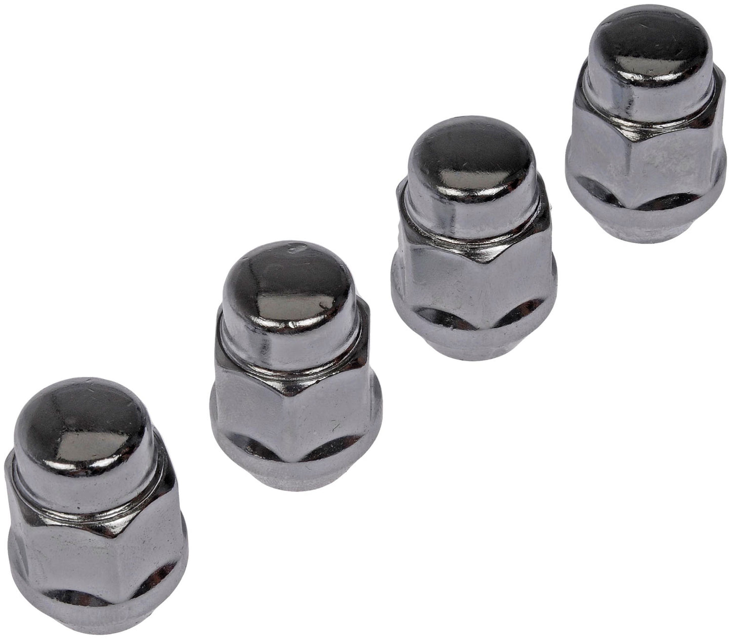 Wheel Nut Chrome Bulge Seat Acorn Cap 7/16-20 - Dorman# 711-105