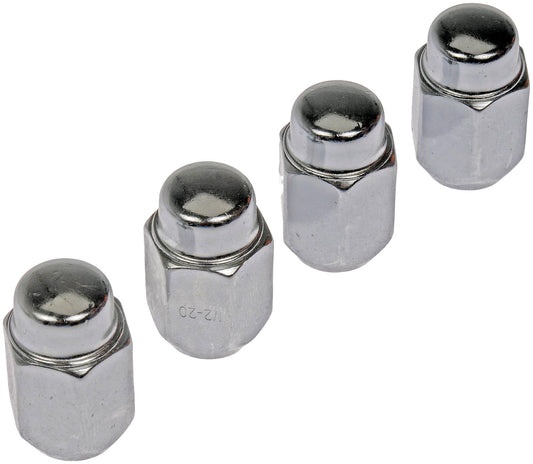 Wheel Nut Chrome Acorn 2-Pc 1/2-20 - Dorman# 711-201