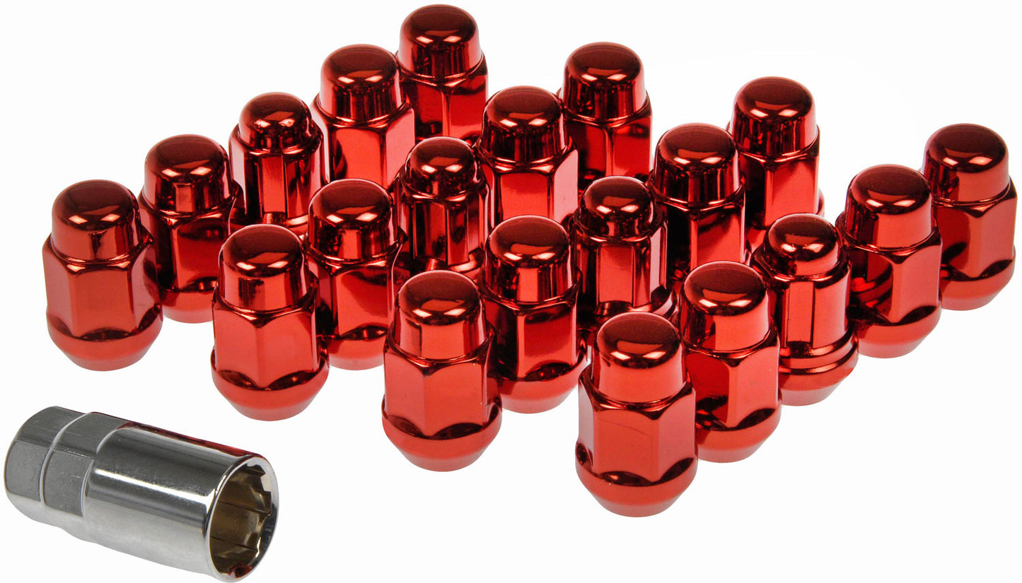 New Red Acorn Nut Lock Set 1/2-20 - Dorman 711-235E