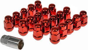 New Red Acorn Nut Lock Set 1/2-20 - Dorman 711-235E