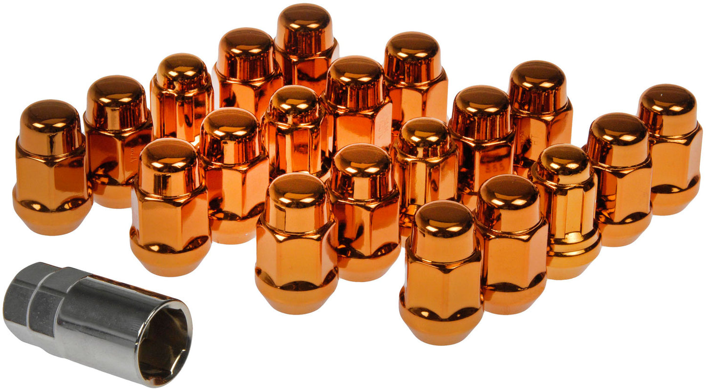 New Orange Acorn Nut Lock Set 1/2-20 - Dorman 711-235I