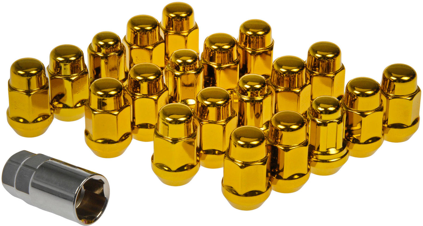 New Gold Acorn Nut Lock Set 1/2-20 - Dorman 711-235K
