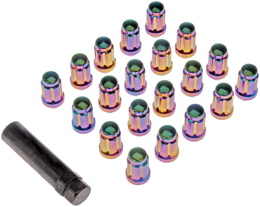 New Neo-Chrome Spline Drive Lock Set 1/2-20 - Dorman 711-255G