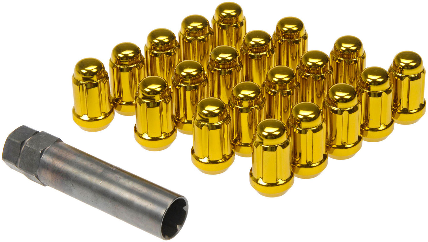 New Gold Spline Drive Lock Set M12-1.50 - Dorman 711-355K