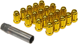 New Gold Spline Drive Lock Set M12-1.50 - Dorman 711-355K