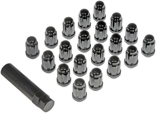 Black Chrome Spline Drive Lock Set (Dorman# 711-356)