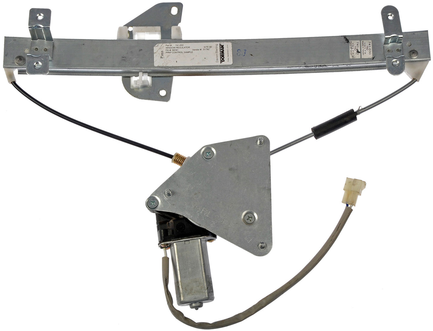 One New Rear Left Power Window Regulator with Motor Dorman 741-032
