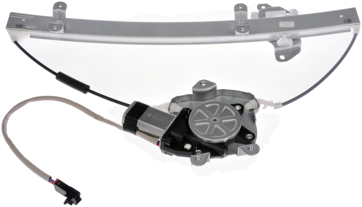 One New Front Right Power Window Regulator with Motor Dorman 741-739