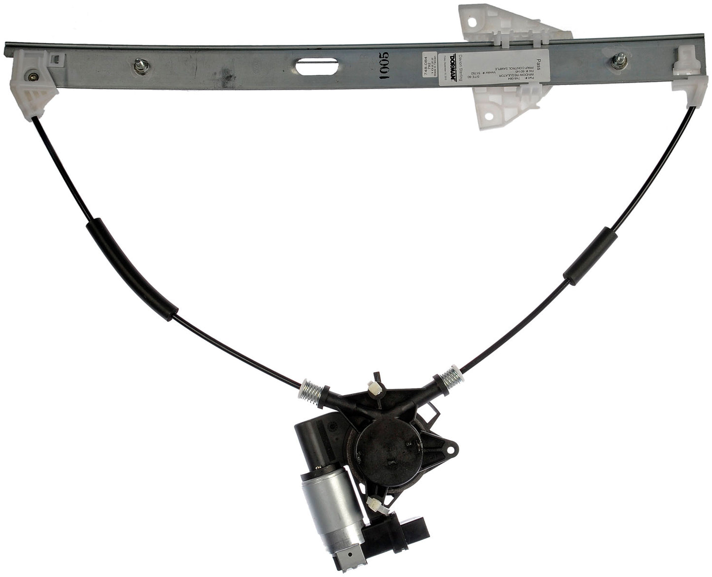 One New Front Right Power Window Regulator with Motor Dorman 748-084