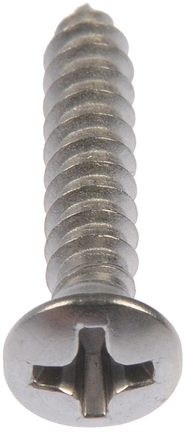 Self Tapping Screw-Stainless Steel-Oval Head-No6 x 1/2", 3/4" - Dorman# 784-100