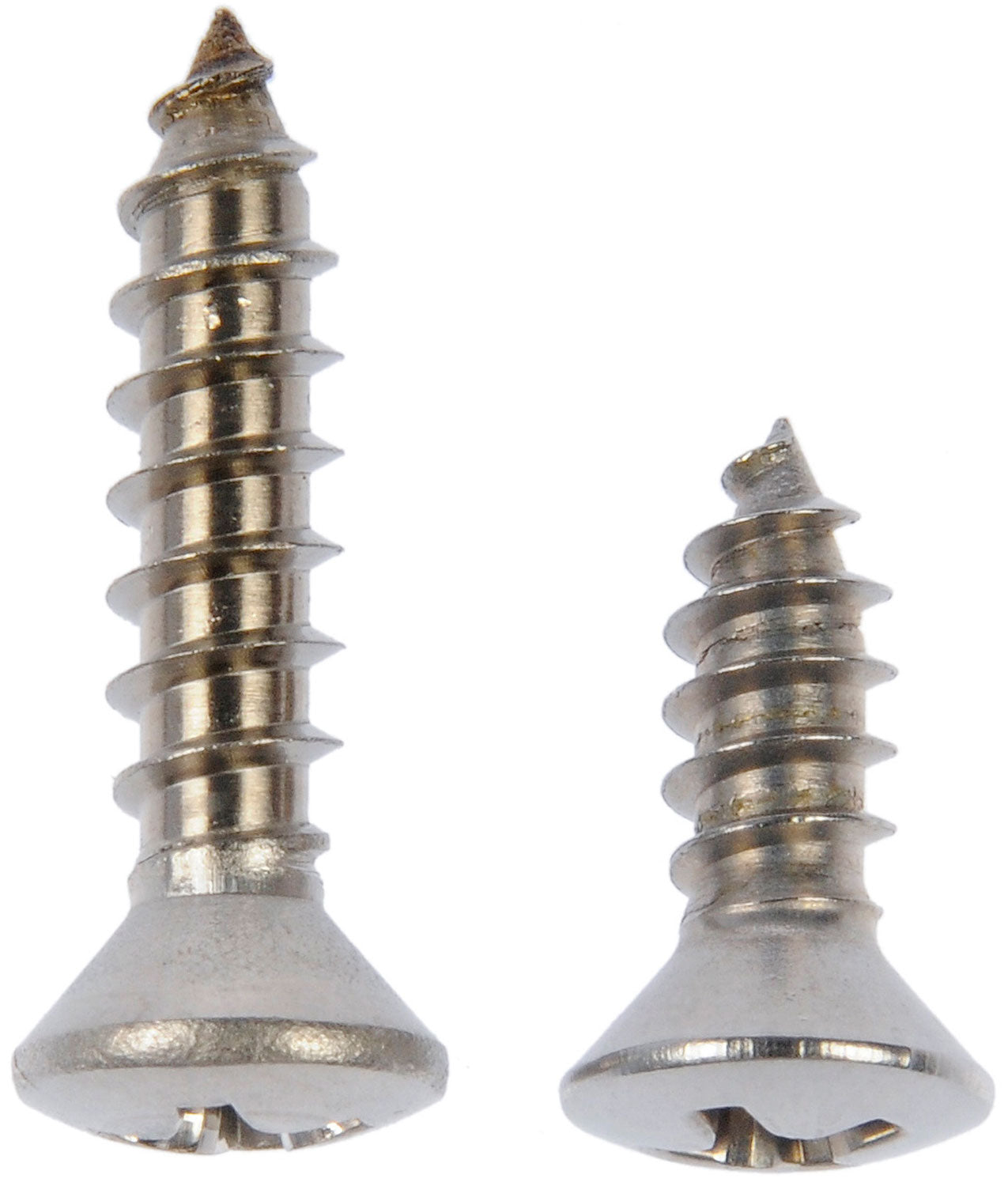Self Tapping Screw-Stainless Steel-Oval Head-No8 x 1/2", 3/4" - Dorman# 784-115