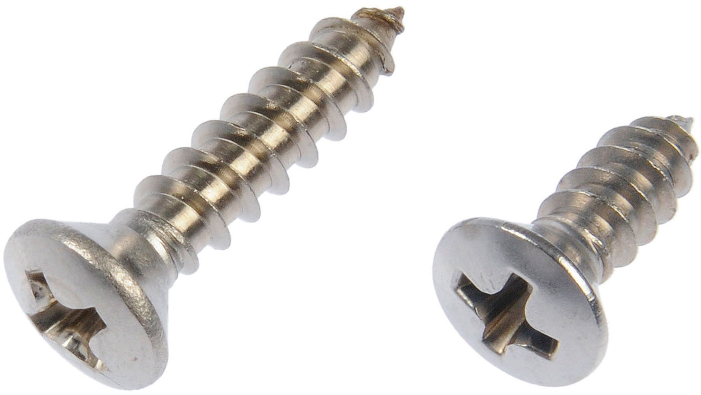 Self Tapping Screw-Stainless Steel-Oval Head-No8 x 1/2", 3/4" - Dorman# 784-115