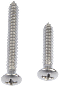 Self Tapping Screw-Stainless Steel-Oval Head-No8 x 1