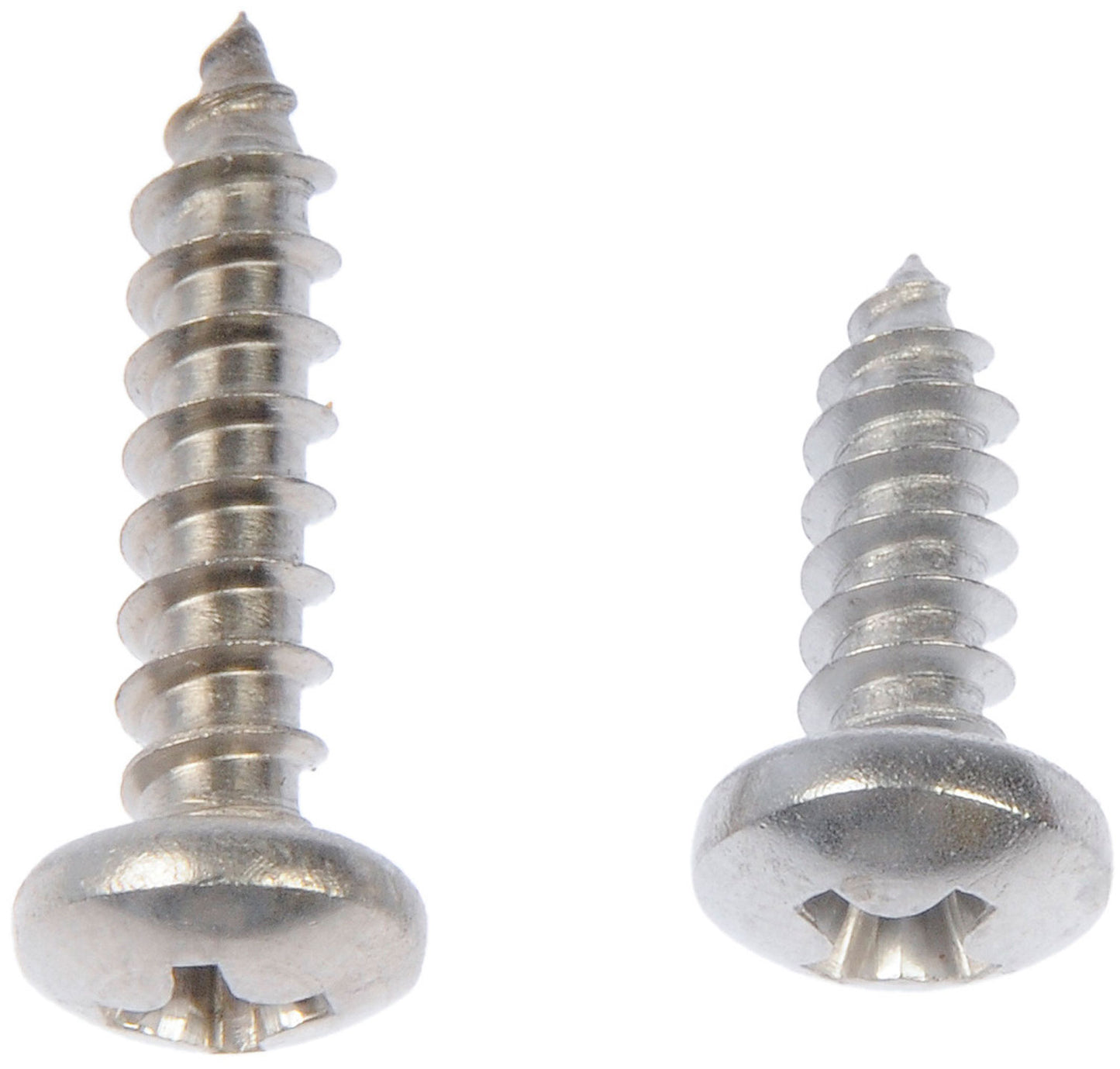 Self Tapping Screw-Stainless Steel-Pan Head-No8 x 1/2", 3/4" - Dorman# 784-125