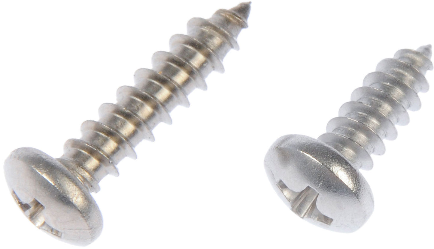 Self Tapping Screw-Stainless Steel-Pan Head-No8 x 1/2", 3/4" - Dorman# 784-125