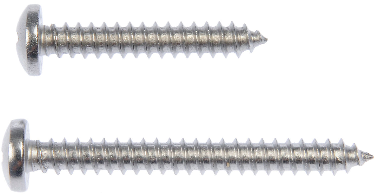 Self Tapping Screw-Stainless Steel-Pan Head-No8 x 1", 1-1/2" - Dorman# 784-130