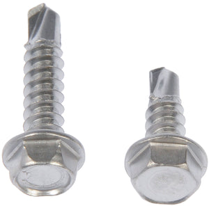 Hex Washer Head Stnls Steel Self Tapping Screw No8x1/2