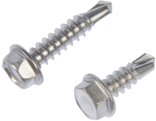 Hex Washer Head Stnls Steel Self Tapping Screw No8x1/2", 3/4" - Dorman# 784-135