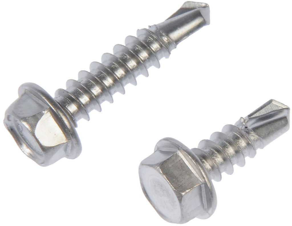 Hex Washer Head Stnls Steel Self Tapping Screw No8x1/2