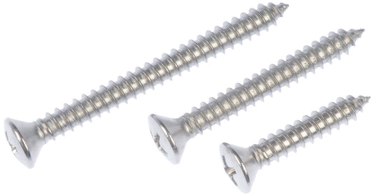 Oval Stainless Steel Self Tapping Screw - No10x1", 1-1/2", 2" - Dorman# 784-145