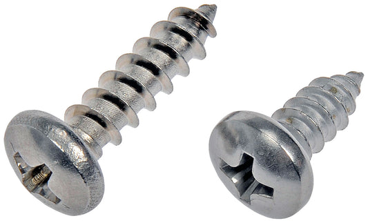 Self Tapping Screw-Stainless Steel-Pan Head-No10 x 1/2", 3/4" - Dorman# 784-150