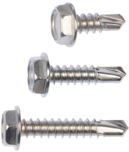 Hex Washer Stnls Steel Self Tapping Screw No.10x1/2