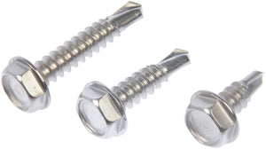 Hex Washer Stnls Steel Self Tapping Screw No.10x1/2