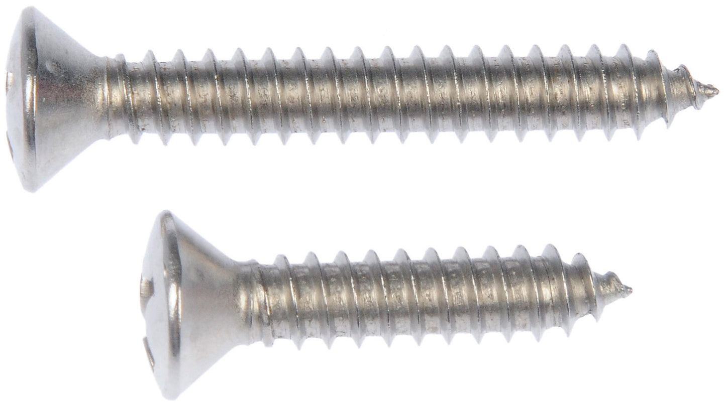 Self Tapping Screw-Stainless Steel-Oval Head-No12 x 1", 1-1/2" - Dorman# 784-165