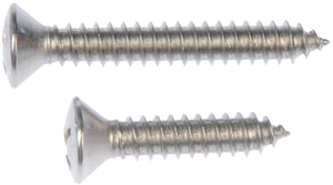 Self Tapping Screw-Stainless Steel-Oval Head-No12 x 1