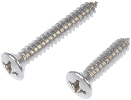 Self Tapping Screw-Stainless Steel-Oval Head-No12 x 1", 1-1/2" - Dorman# 784-165