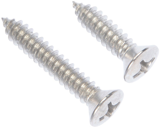 Self Tapping Screw-Stainless Steel-Oval Head-No14 x 1", 1-1/2" - Dorman# 784-180