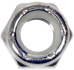 Hex Nut w/ Nylon Ring Insert-Stainless Steel-Thread 1/4-20 - Dorman# 894-080